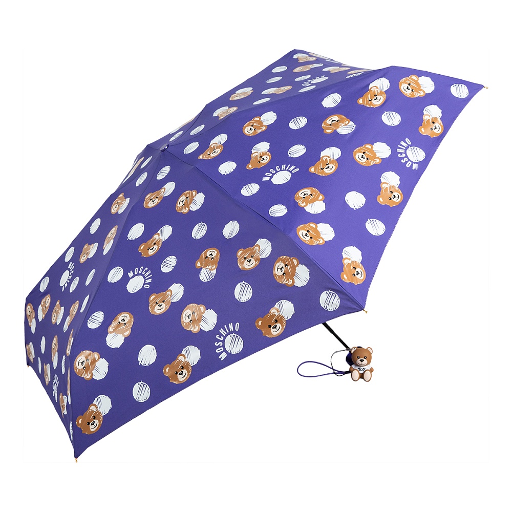 Moschino Зонт складной Pois and Bears Violet Арт.: product-3527