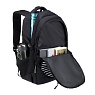 Рюкзак TORBER CLASS X, черный с принтом "Зебра", 46 x 32 x 18 см+ Мешок для сменной обуви в подарок! Арт.: T9355-22-ZEB-M