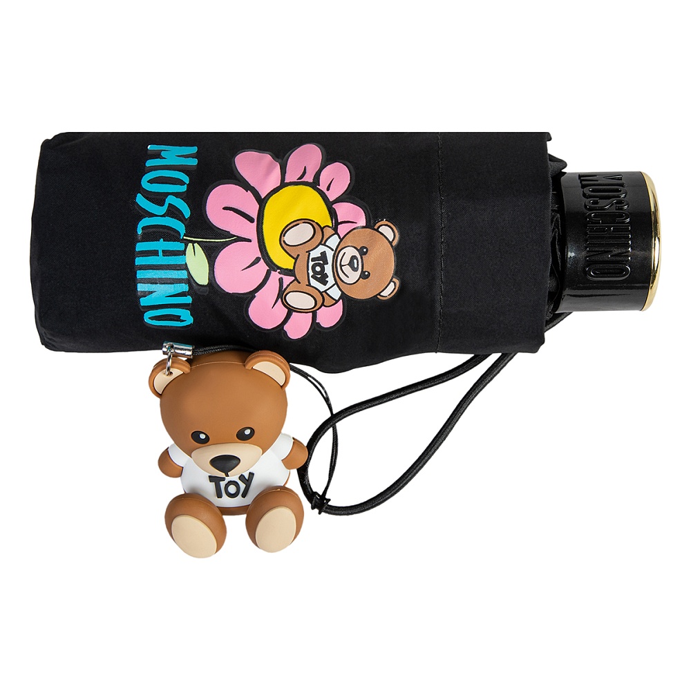 Moschino Зонт складной Flower bear Black Арт.: product-3436