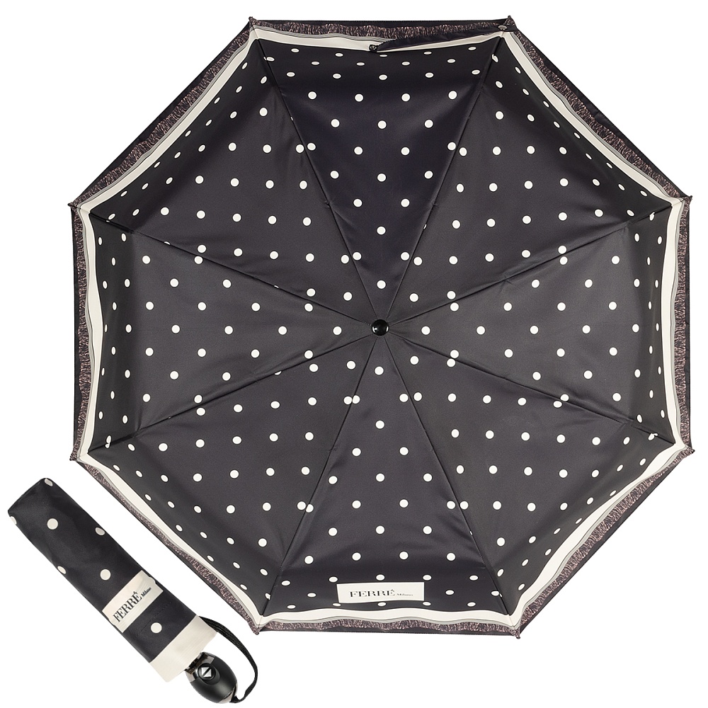 Ferre Milano Зонт складной Dots Black Арт.: product-2915