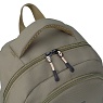 Рюкзак TORBER CLASS X, темно-зеленый с орнаментом "Листья", полиэстер 900D, 45 x 30 x 18 см Арт.: T2743-22-GRN