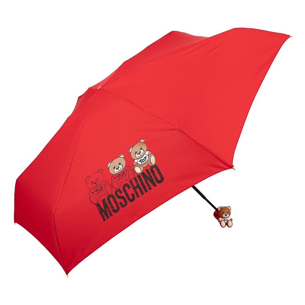 Moschino Зонт складной Moschino 8061-SuperminiC Bear Scribbles Red Арт.: product-3278