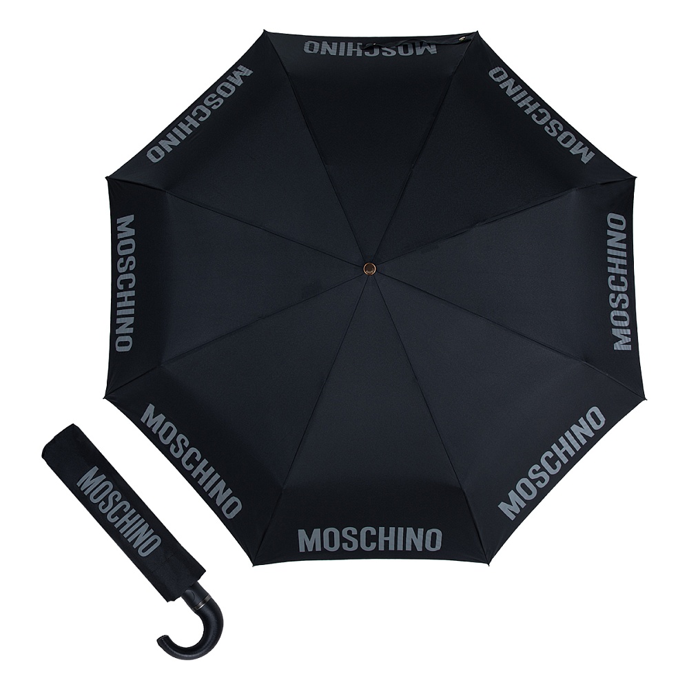 Moschino Зонт складной Moschino 8064-ToplessA Logo Black Арт.: product-3408