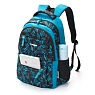Рюкзак TORBER CLASS X, голубой с орнаментом, полиэстер, 45 x 30 x 18 см Арт.: T2602-BLU