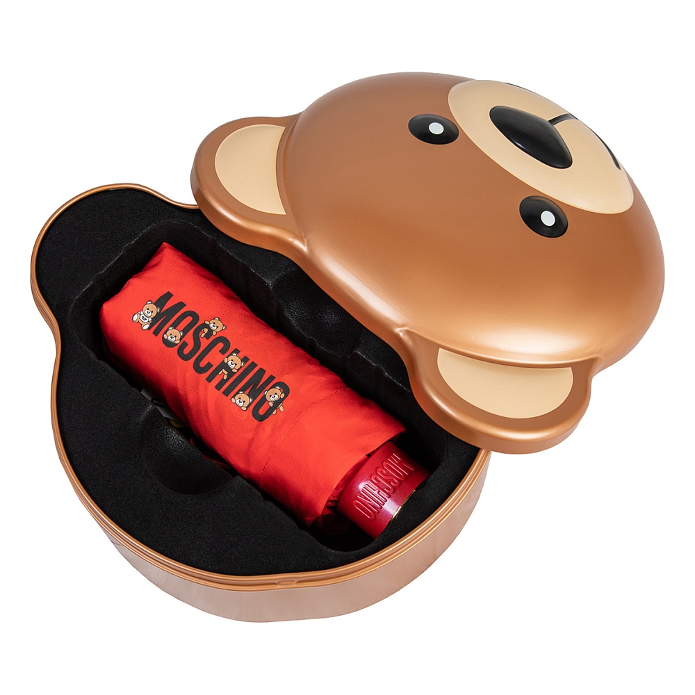 Moschino Зонт складной Bear in the tube Red Арт.: product-3426