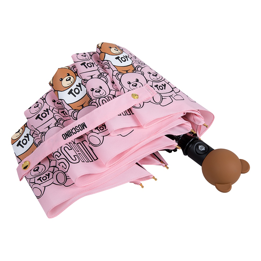 Moschino Зонт складной Bear Crowd Pink Арт.: product-3404