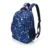 Рюкзак TORBER CLASS X, темно-синий с орнаментом, полиэстер, 45 x 30 x 18 см Арт.: T2743-NAV-BLU