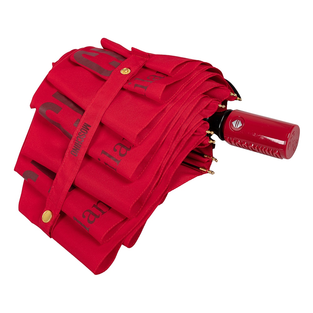Moschino Зонт складной New Metal Logo Red+ Box logo Арт.: product-3284