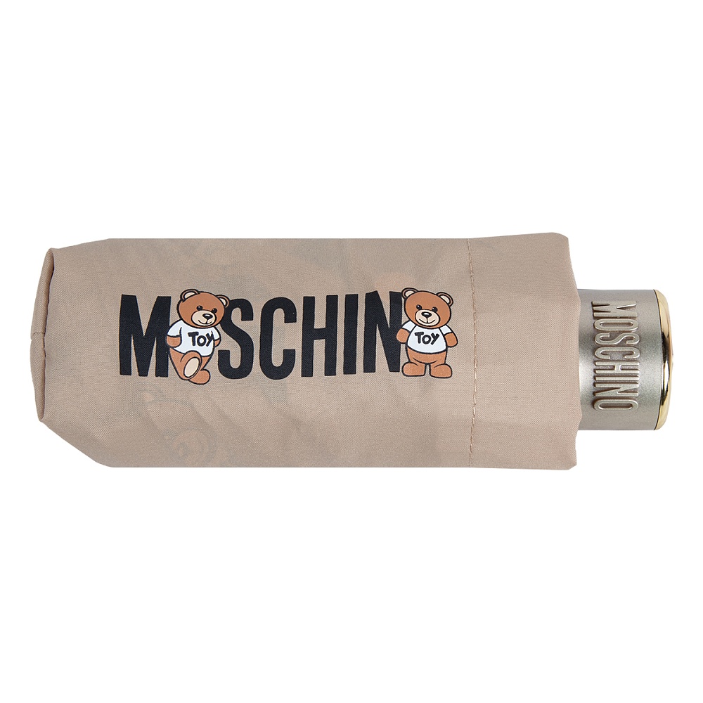 Moschino Зонт складной Logo with bears Dark beige+Box teddy Арт.: product-3423