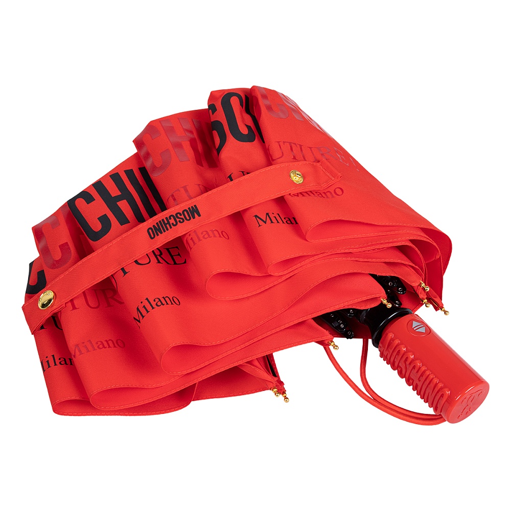 Moschino Зонт складной Moschino 8870-OCC Logo Couture Red Арт.: product-3415