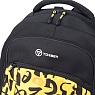Рюкзак TORBER CLASS X, черно-желтый с принтом "Буквы", полиэстер 900D, 46 x 32 x 18 см Арт.: T9355-22-BLK-YEL